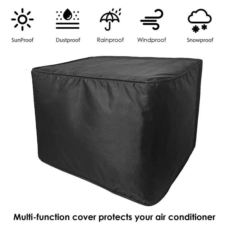 Window Air Conditioner Insulation Cover for Outdoor with Adjustable Strap,