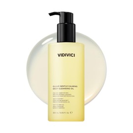 VIDIVICI Clear Gentle Calming Deep Cleansing Oil 10.14 fl.oz | Smooth & Gentle Makeup Remover for Sensitive Skin, Protect Skin Barrier with Ceramide, Korean skin care