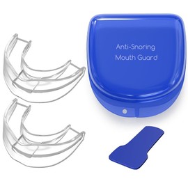 Anti-Snoring Mouth Guard, Adjustable Anti Snoring Devices, Snoring Solution for Men & Women, Snore Stopper, Professional & Reusable Anti-Snore Stopper (Blue, One size)