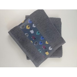 Sue Rossi Ltd 100% Cotton Tea Towels Embroidered Animal Cooks Cloth Luxury 3 Pack Kitchen Towel Set (multi coloured sheep)