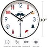 Lottogo Wall Clock 10 Inch Wall Clock for Living Room