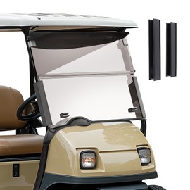 maXpeedingrods Golf Cart Windshield Tinted for EZGO RXV 2008-Up, Foldable PC UV Resistant Windshield 31.5"H X 37.8"W