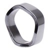 Genuine Hematite Wavy Grey Dark Grey Smooth Hematite Ring Stone