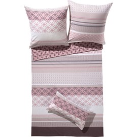 Erwin Müller Reversible Flannelette Bed Linen Purple Size 200 x 200 cm (80 x 80 cm)