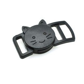 sacoora 10Pcs/Pack 3/8" Cat-Head Plastic Safty Breakaway Buckles Belt Buckle Belt clip For Bra Cat Collar Paracord Webbing Garment Accessories (B)