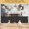Reinforced 120 Inch Retractable Baby Gates Extra Wide Baby Gate