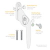 Champagne Gold Right-Hand Yale UPVC Window Handle Cranked Double Glazing