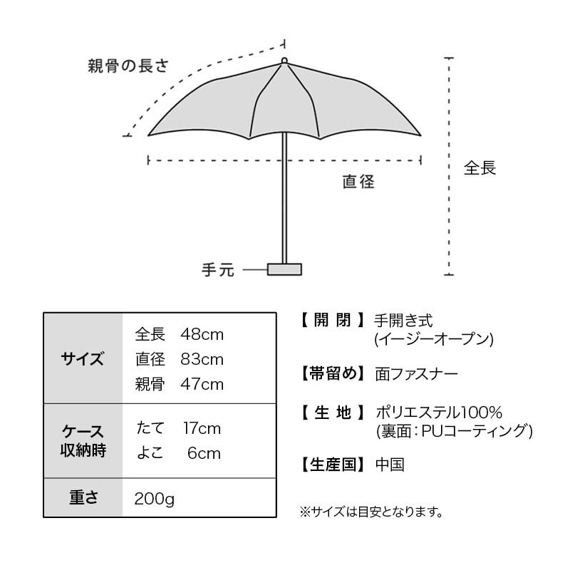 [2025] Wpc. Parasol [plantica × Wpc.] Flower Print Tiny Black