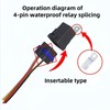 Losato 40AMP 12V DC Waterproof Heavy-Duty Relay, with 4-pin SPST