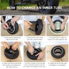 ulip (2-Pack) 60/70-6.5 Inner Tube Replacement Straight Vavle 10 Inch