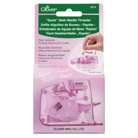 Clover Quick Desk Needle Threader, Pink