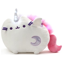GUND Pusheen Super Pusheenicorn Unicorn Sound and Lights - Peluche de Gato de Peluche, Blanco, 17 Pulgadas