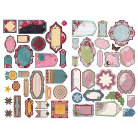 Pink Vintage Blank Label Waterproof Decor Planner Sticker Pack Post It Notebook Agenda Toy Scrapbooking Stickers