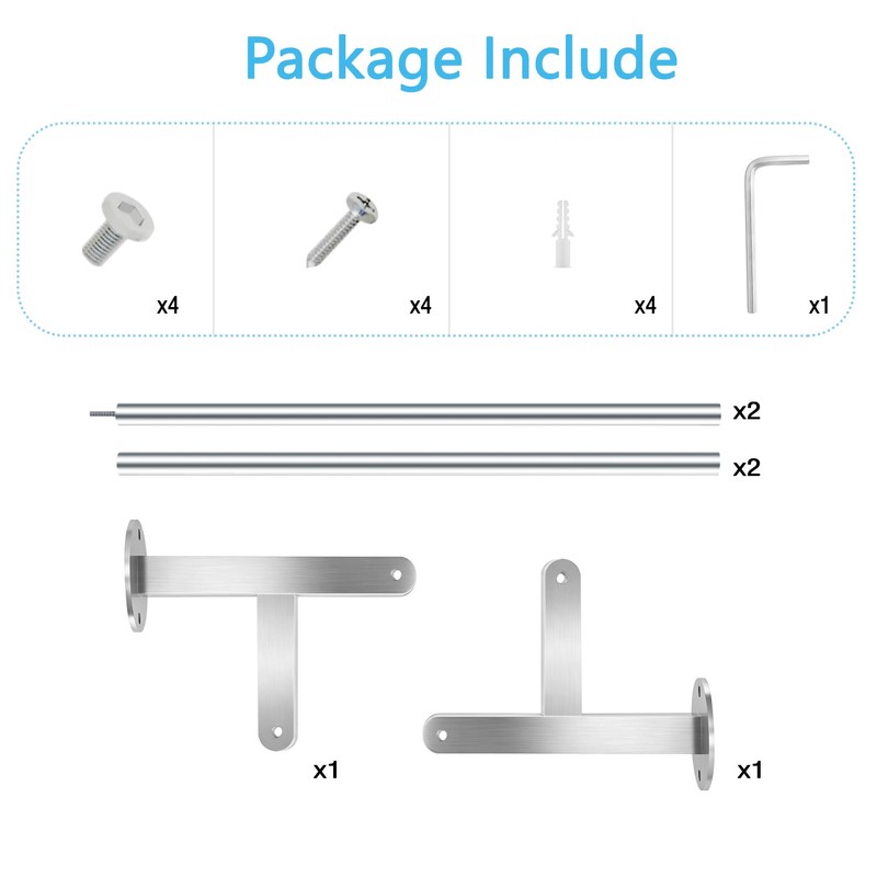 Double Towel Racks for Bathroom, 24 inch Double Towel Bar,