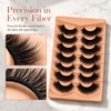 False Eyelashes Cat Eye Lashes 20MM Fluffy Wispy Strip Lashes,