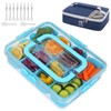 WETRBWEH Snack Box Container with Insulated Cooler Bag, Divided Serving