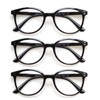 SIGVAN 3 Pack Reading Glasses Spring Hinge Stylish Readers Black/Tortoise