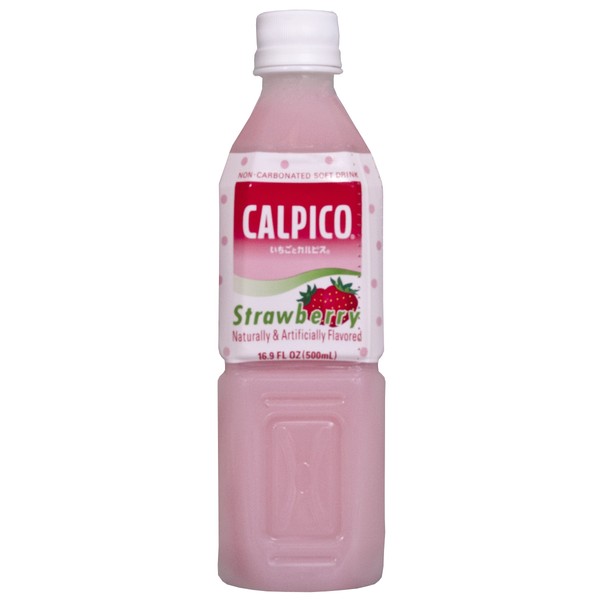 Calpico Soft Drink, Strawberry, 16.9-Ounce (Pack of 8)
