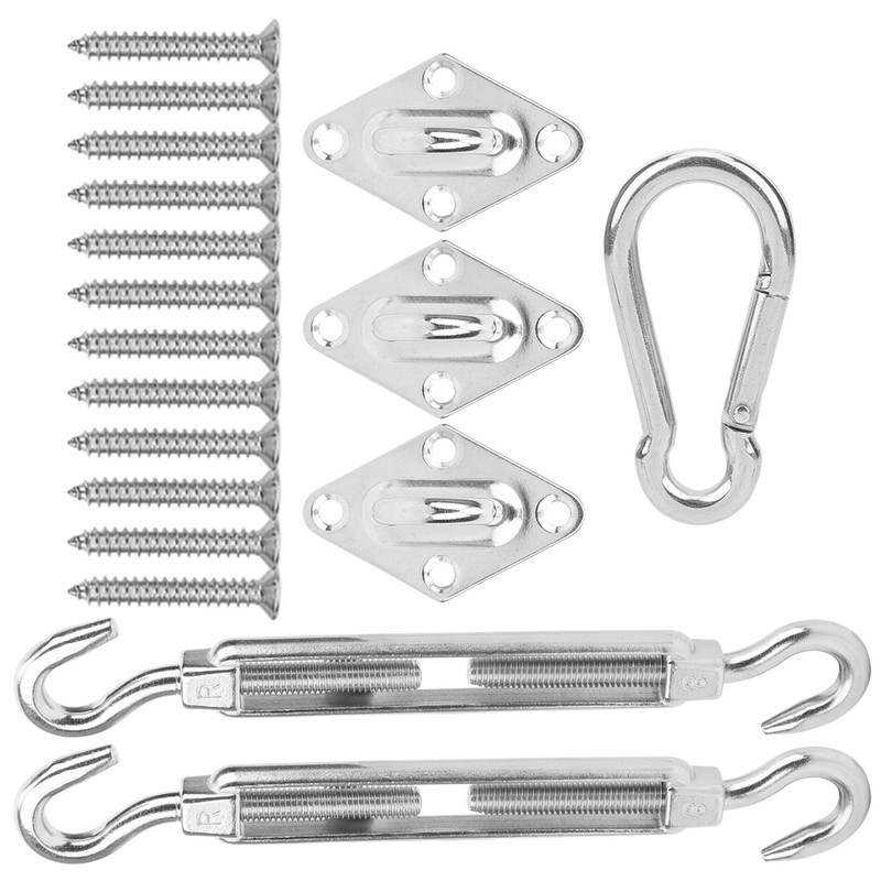 Stainless Steel Hardware Kit Screw Rhombus Hook Spring Buckle Shade