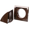 LIRAST 4 inch Outdoor Dryer Vent Cover Brown - ABS