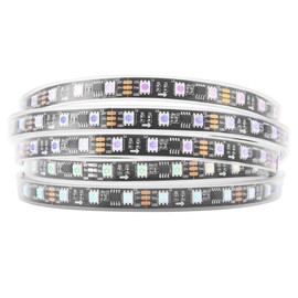 BTF-LIGHTING WS2811 IC=RGB+IC Addressable Dream Color LED Strip 16.4FT 60LEDs/m 20Pixels/m IP67 Waterproof Black PCB Flexible DC12V Chasing Effect for Home Indoor Decor(No Adapter or Controller)