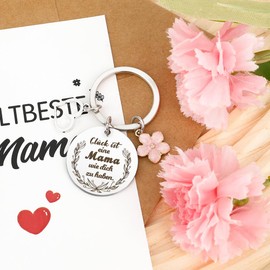 OZOSHINE Gifts for Mum Keyring Father's Day Gift for Dad Gift Best Grandma Gifts Father's Day Gift for Grandpa Father's Day Mother in Law Godmother Godmother Gift, Mom Keychain, M