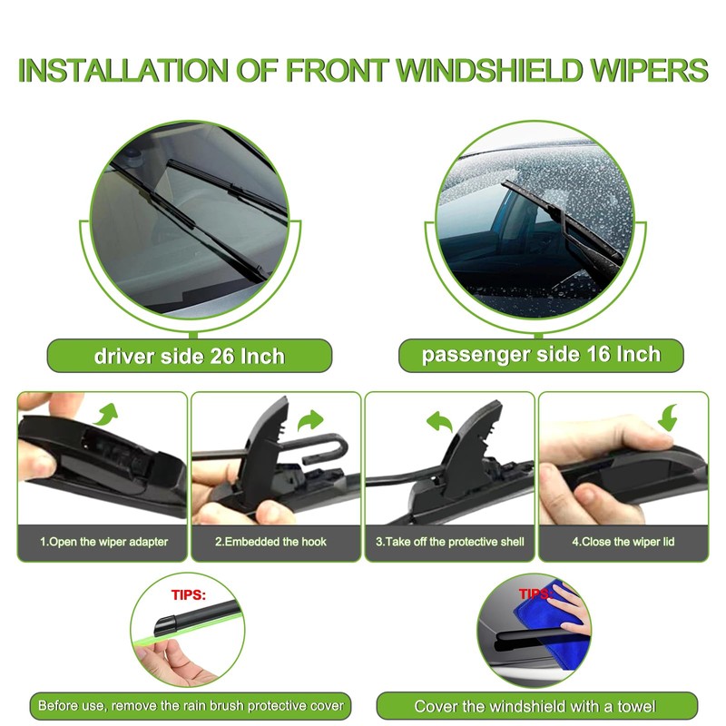 PARRATI® 3PCS Windshield Wiper Blades for RAV4 2019-2023 - Exact