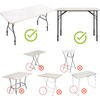 WUWEOT 4 Pack Table Leg Extenders, Adjustable Folding Table Leg