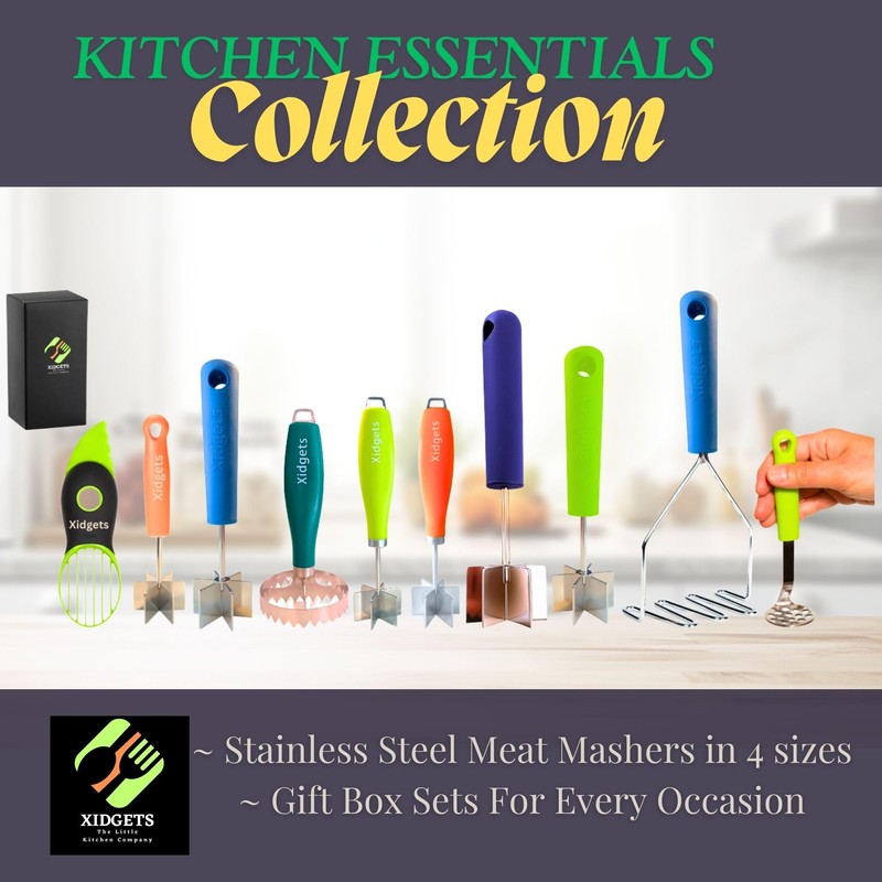 Mini & Medium Masher Box Set. Avocado & Small Potato