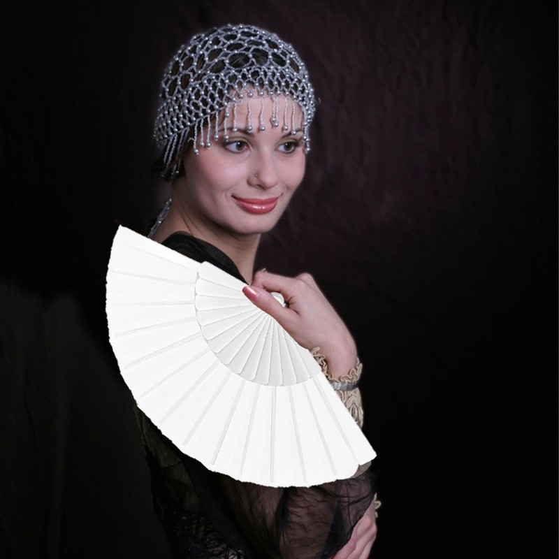 mkemka 2 Pcs Folding Hand Fan Set