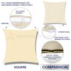 Windscreen4less 16' x 16' Sun Shade Sail Square Canopy in