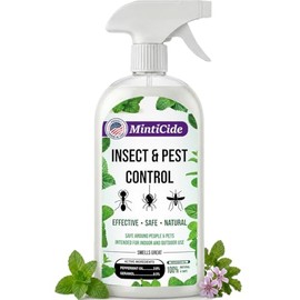 MintiCide Peppermint Oil Insect Repellent Spray, 20 oz Value Size, Natural Plant-Based Indoor & Outdoor Pest Control for Spiders, Ants & Roaches