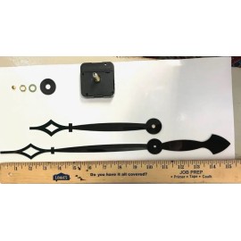 Quartz 10.5” High Torque Quartz (SILENT SWEEP) Wall Clock Motor With Large Hands Kit