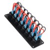 8 Gang Rocker Switch Panel LED Backlit On Off Switch