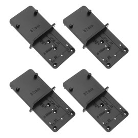 SING F LTD 4pcs Hole Drilling Jig Template 85x40mm Hinge Drilling Positioning Plate Concealed Hinge Jig Drilling Mounting Plates for Dowels Shelf Supports