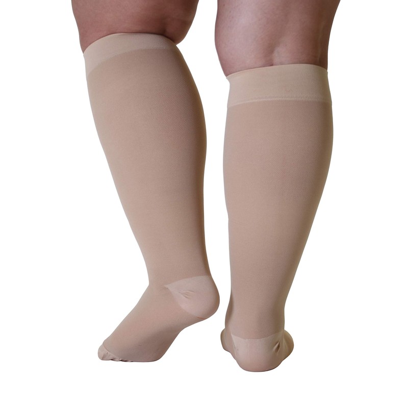5XL Mojo Compression Socks 20-30mmHg for Extra X-Wide Calf -