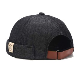 YAMEE Men's Docker Cap, Men's Women's Docker Hat, Sailor Hat, Harbour Hat, Biker Cap, Hiking Hat, Sailor Cap (Head Circumference Adjustable)