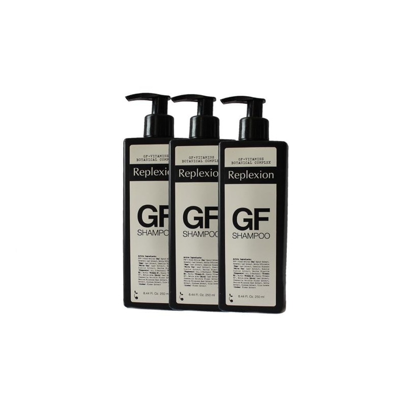 Replexion Hair Growth Shampoo (3x250ml) – Revitalizes Scalp, Strengthens Roots,