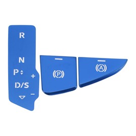 TUCKBOLD Gear Shift Electronic Handbrake Panel Button Switch Cover for A5 A4L 2020-2024 Center Console Interior Trim Styling Button Cap Decor Blue 1 Set