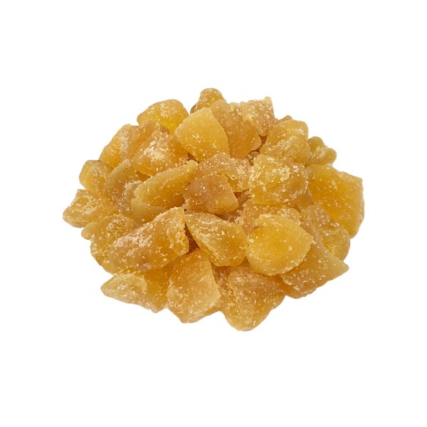 NUTS U.S. - Unsulphured Crystallized Ginger Chunks, No Artificial Colors, Fresh and Delicious Dried Gingers in Resealable Bag!!! (3 LBS)