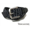 WING LEATHER GTM001 Leather Rubber Mesh Belt, Cowhide Leather, Spirit,