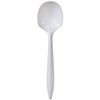 Plastic Cutlery Soup Spoons, Medium Weight Disposable, Value Pack 1000