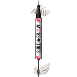 Maybelline Build-A-Brow 2-in-1 Brow Pen and Sealing Eyebrow Gel, Eyebrow Makeup for Real-Looking, Fuller Brows, Blonde, 1 Count                       