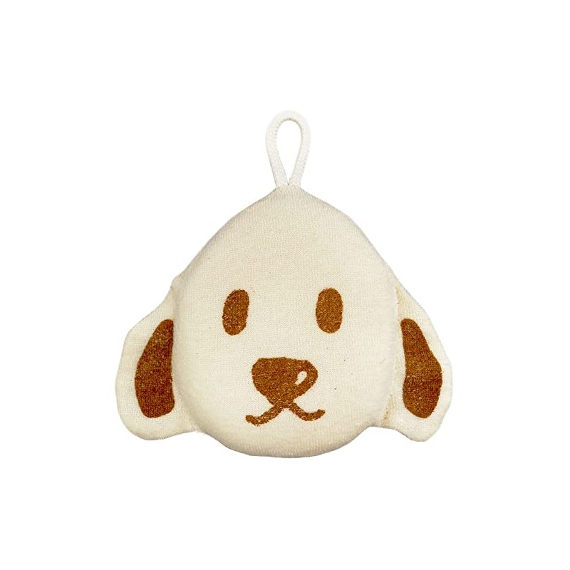 Nippon Puff Dog Baby -step- Organic Cotton Bath Sponge d