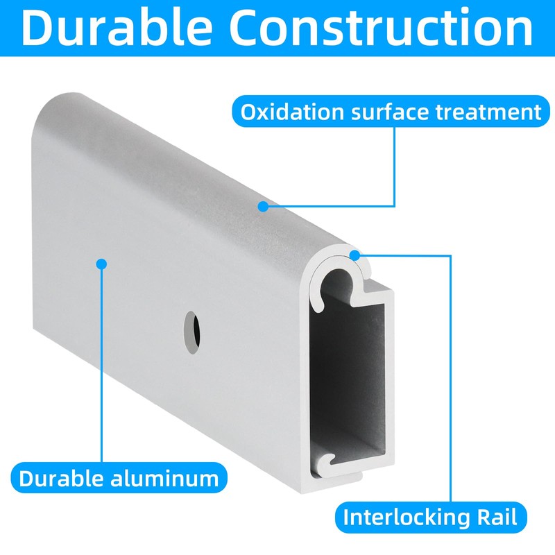 EXCELFU Aluminum RV Table Support Trim Camper RV Table Mount