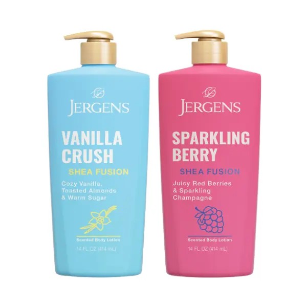 Jergens Shea Fusions Body Lotion 2-Pack Bundle – 14oz Each