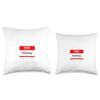 Ashley, Hello My Name is Name Tag, Badge Throw Pillow