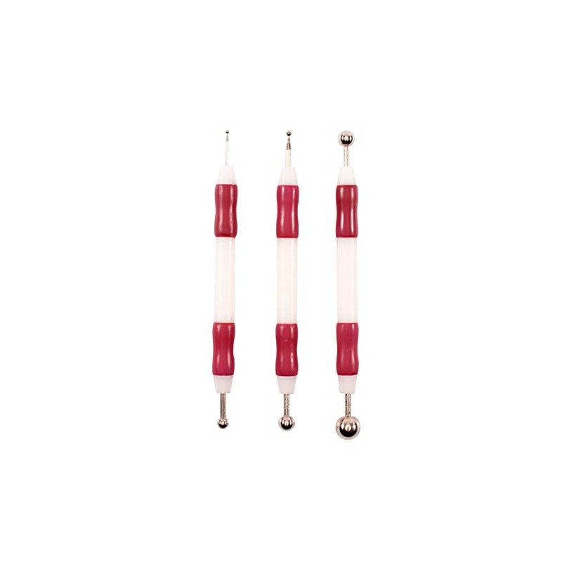 Vaessen 1009-004 Creative Embossing Tool Set, Assorted (Pack of 3)