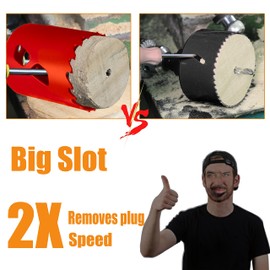 WoWSupM 5-1/4 inch Carbide Hole Saw Bit Deep Cutting 2.36” for Multiple Material Hardy Plank Nail Embedded Wood Air Brick Up to 30X Longer Life