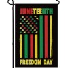 N/A Juneteenth Black African American Freedom Flag Garden Decoration Flag,